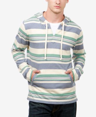 men's striped hoodie