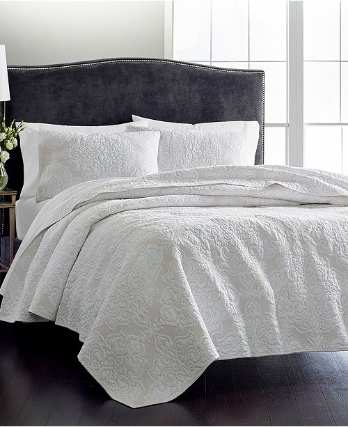 Martha Stewart Collection Gilded Age 100 Cotton Twin Quilt, Created for Macy's & Reviews