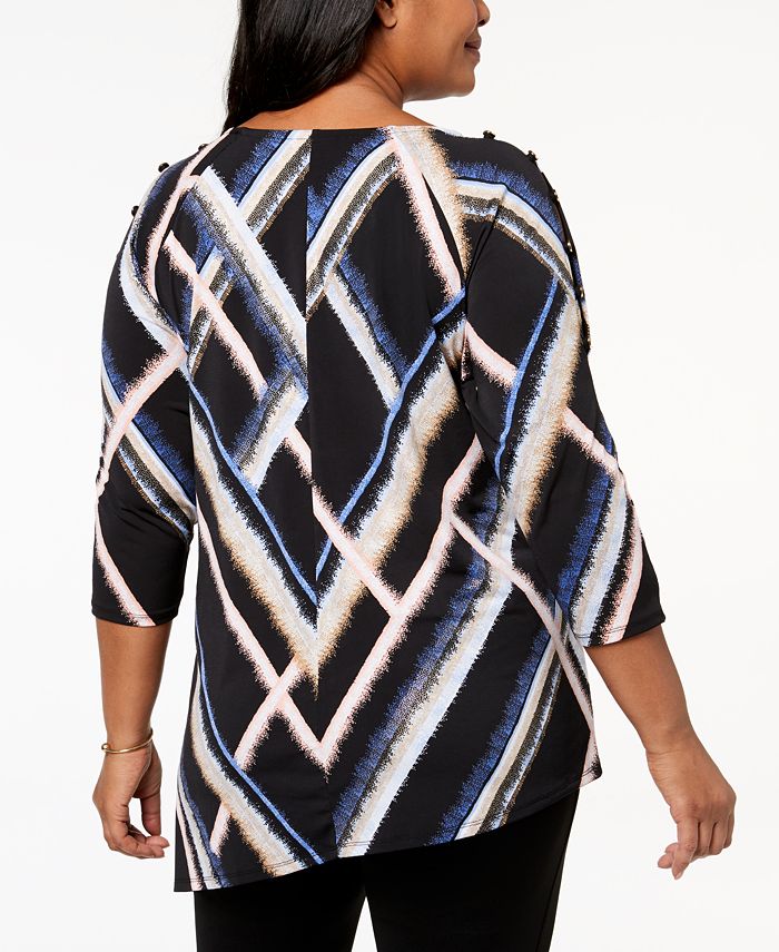 macy's asymmetrical tops
