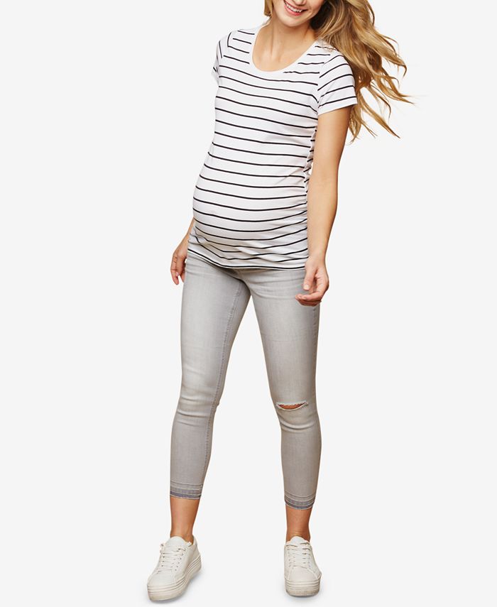 Motherhood Maternity Cropped Skinny Jeans Macy's