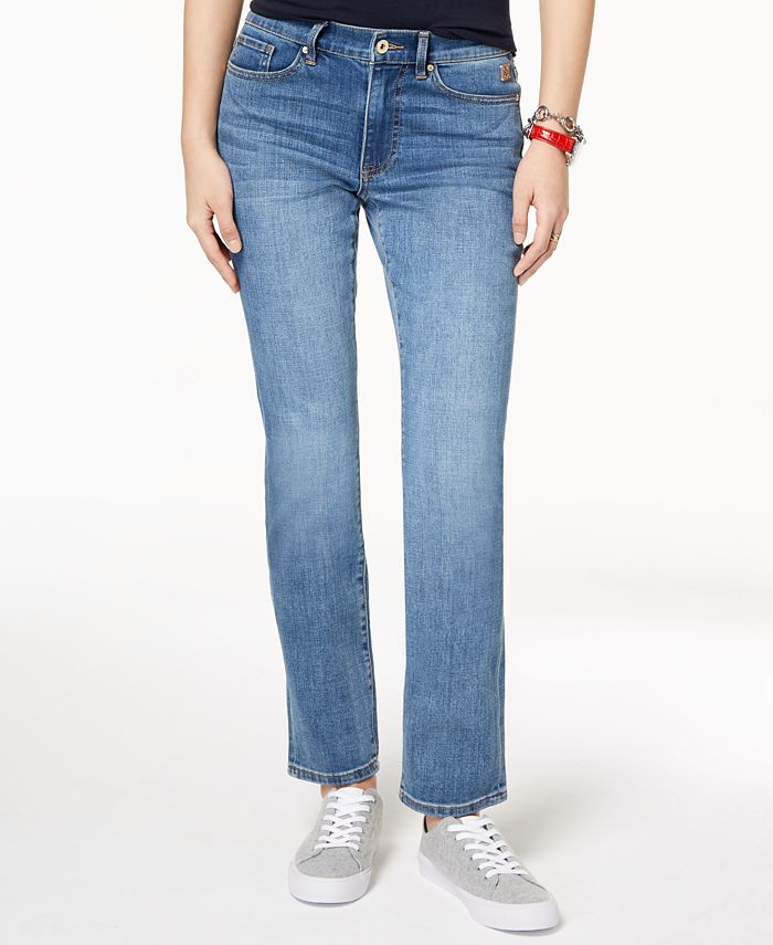 Bred vifte Inde styrte Tommy Hilfiger TH Flex Straight-Leg Jeans & Reviews - Jeans - Women - Macy's