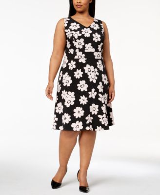 daisy print dress plus size