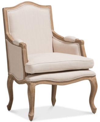 Kempler Wood Traditional French Accent Chair