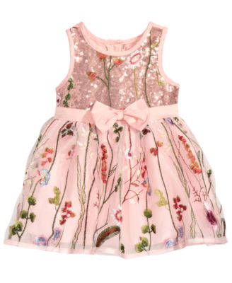 Nanette Lepore Embroidered Mesh Dress Baby Girls Macy s