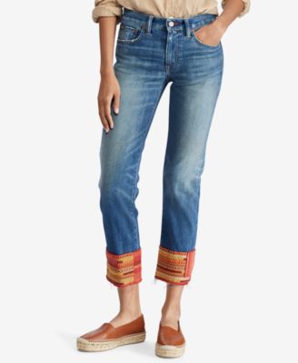 ralph lauren waverly straight crop jeans