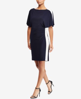 Lauren Ralph Lauren - Colorblocked Flutter-Sleeve Dress