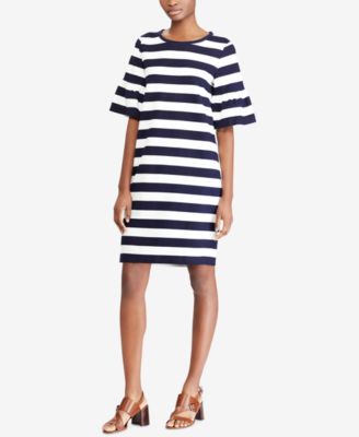 Lauren Ralph Lauren - Striped Pont&eacute;-Knit Dress