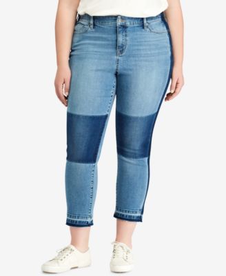 Lauren Ralph Lauren - Plus Size High-Rise Premier Straight Crop Jeans
