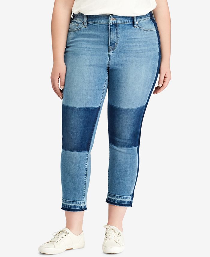 Lauren Ralph Lauren Plus Size High-Rise Premier Straight Crop Jeans ...