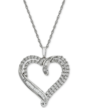 image of Diamond Heart Pendant Necklace (1 ct. t.w.)
