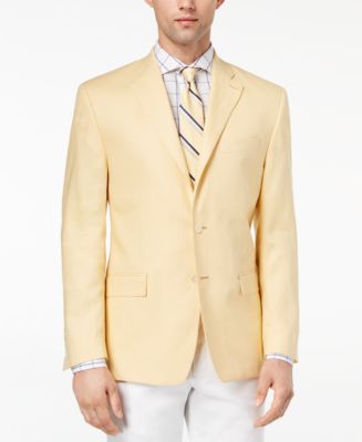 Ralph Lauren Men's Classic Fit Ultra Flex Solid Linen Sport Coat Green Size 38