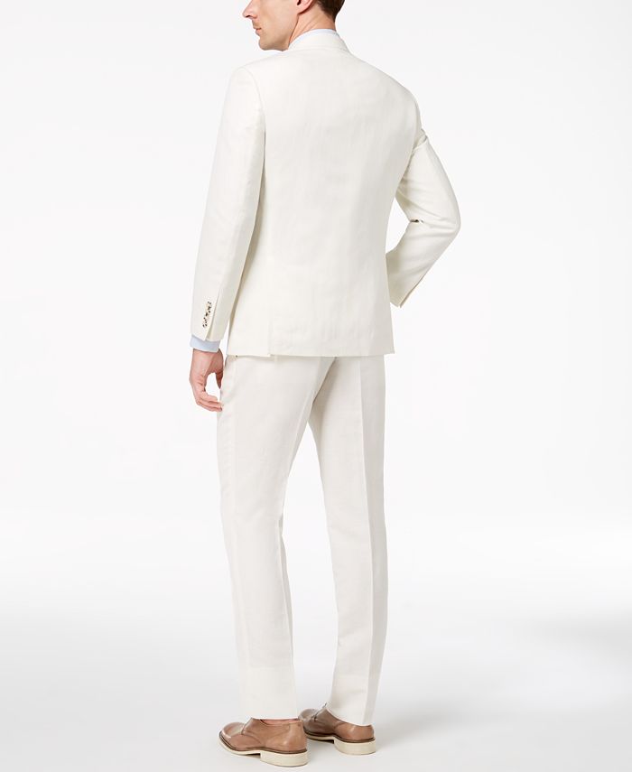 Perry Ellis Men's Slim-Fit Stretch White Suit - Macy's