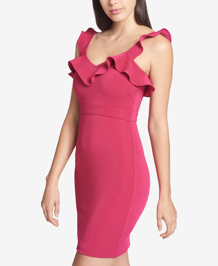 GUESS Ruffled Bodycon Dress Macy's