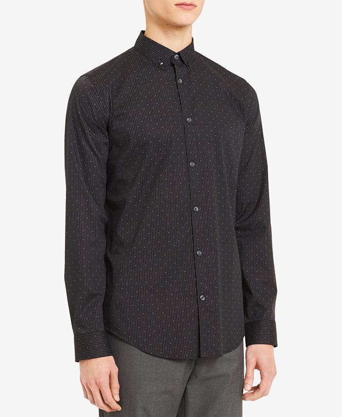 Calvin Klein Men's Diamond Stripe Shirt - Macy's