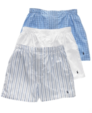 Polo Ralph Lauren Men's 3-Pk Classic Woven Cotton Boxers