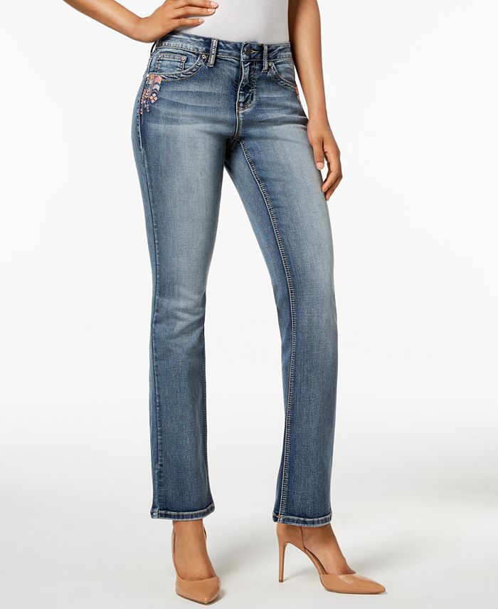 Earl Jeans Embroidered-Pocket Bootcut Jeans - Macy's