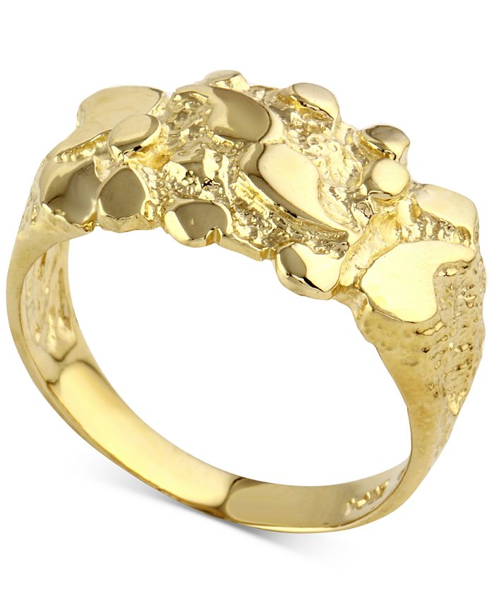 Macy's Nugget Statement Ring in 10k Gold - Macy's