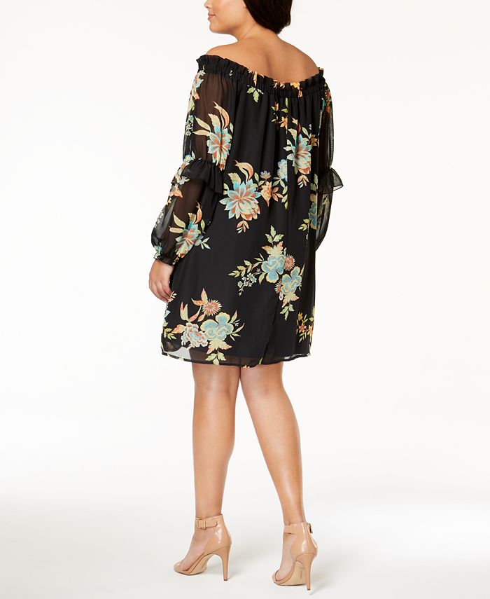Eyeshadow Trendy Plus Size Printed OffTheShoulder Dress Macy's