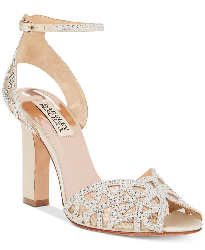 Badgley mischka hart crystal embellished sandal cheap