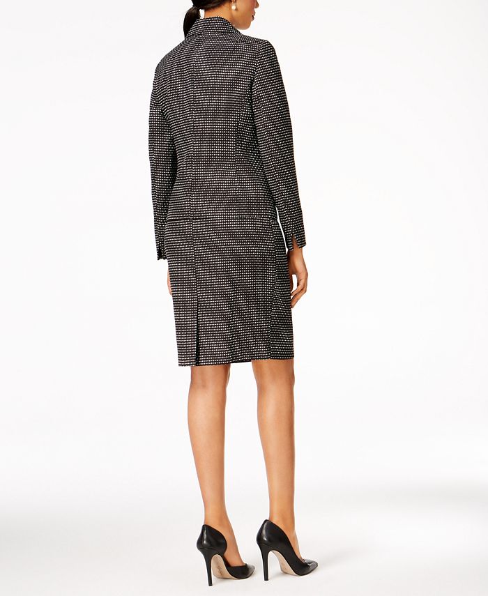Le Suit Jacquard-Dot Skirt Suit - Macy's