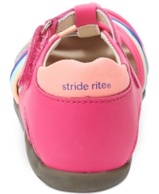 Sandales Fille Stride Rite Dana à Lanière En T - Cuir Métallisé Multicolore - Taille US 5