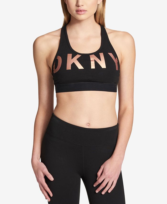 Dkny Sport Logo Graphic Sports Bra Macys 