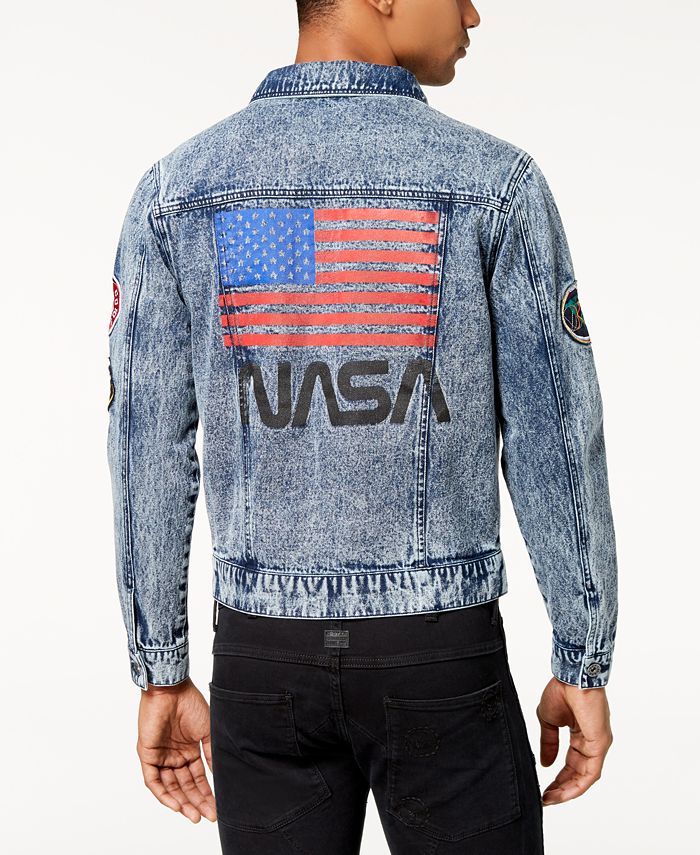 Bioworld Men's NASA Patch Denim Jacket - Macy's