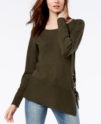 ニット/セーター HYKE - HYKE S/C/P ASYMMETRIC SWEATER TOP HYKE 【値下げ】HYKE 21SS S／C／P ASYMMETRIC SWEATER TOP