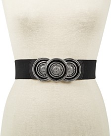 Round-Buckle Stretch Belt, Created for Macy's
