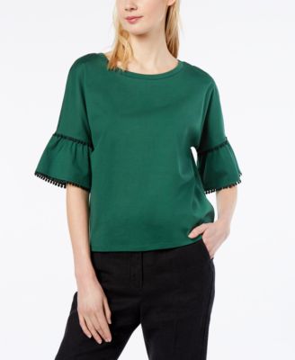 Weekend Max Mara - Nerone Cotton Bell-Sleeve Top