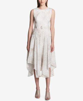 calvin klein asymmetrical dress