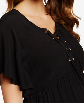 Jessica Simpson Maternity Lace-Up Dress