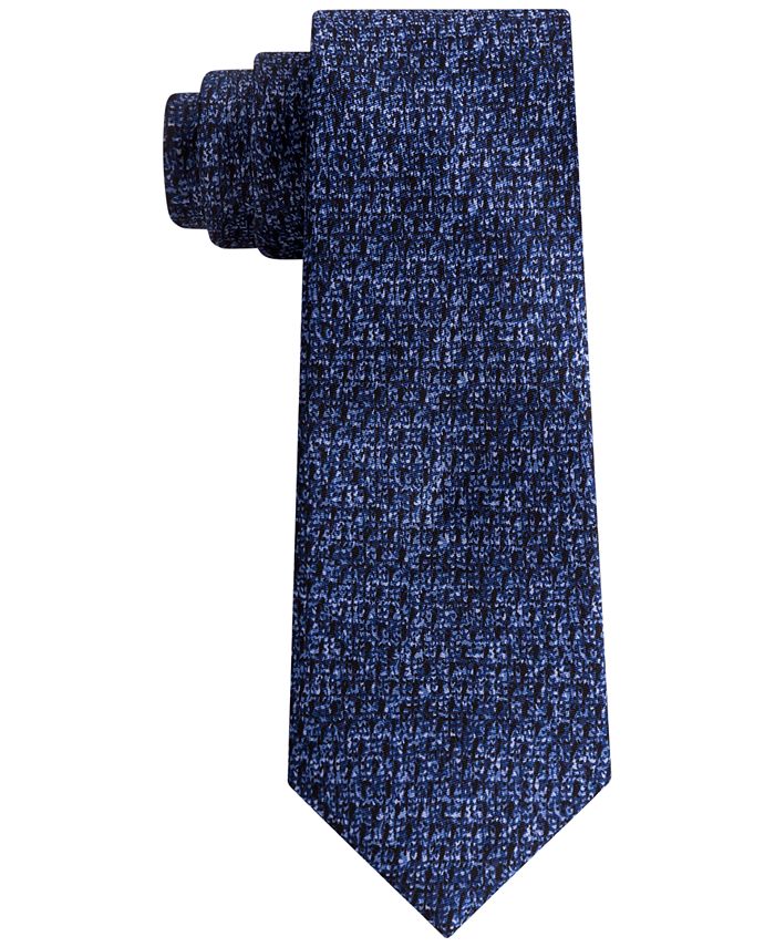 DKNY Men's Photo Realistic Dot Print Slim Silk Tie - Macy's