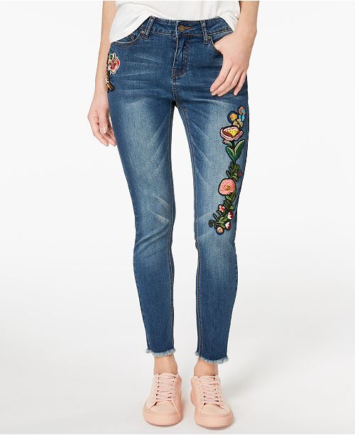 Indigo Rein Juniors' Embroidered Skinny Jeans & Reviews - Jeans ...