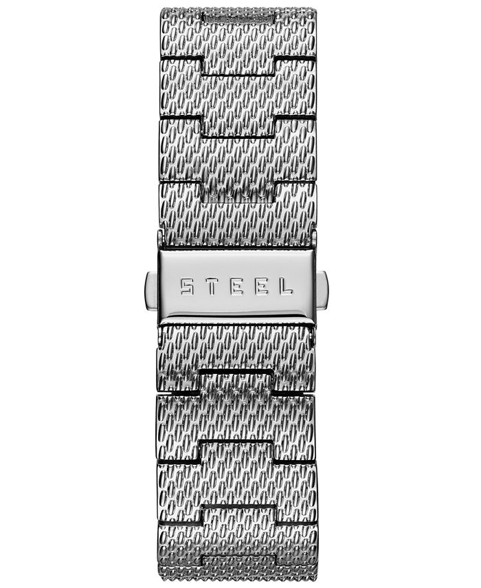 GUESS Men s Stainless Steel Mesh Bracelet Watch 43mm U0871G1 Macy s