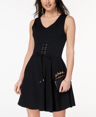 XOXO - Juniors' Corset Fit & Flare Dress
