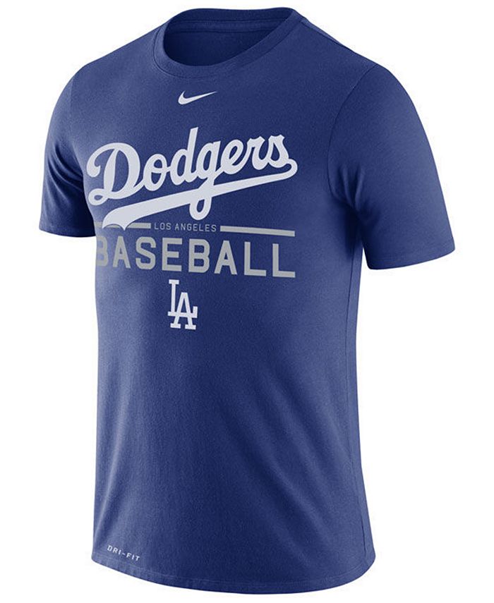 Nike Men's Los Angeles Dodgers Dry Practice T-Shirt - Macy's