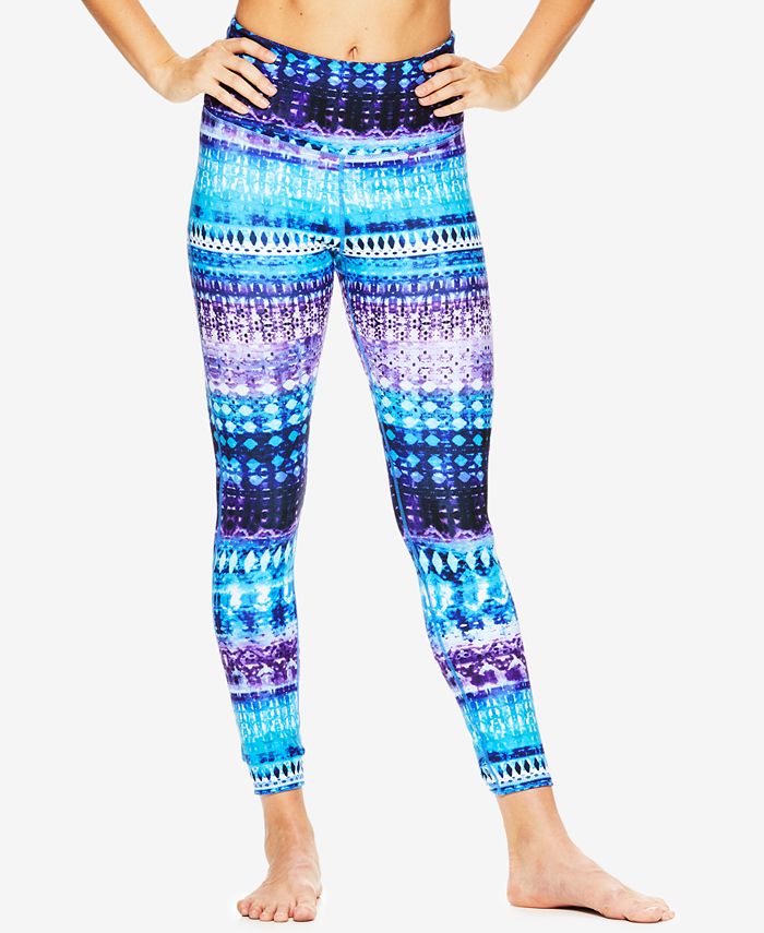 Gaiam Melodie Printed High Rise Cutout Leggings Macy s
