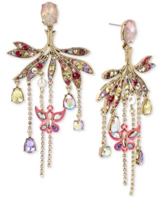 betsey johnson chandelier earrings