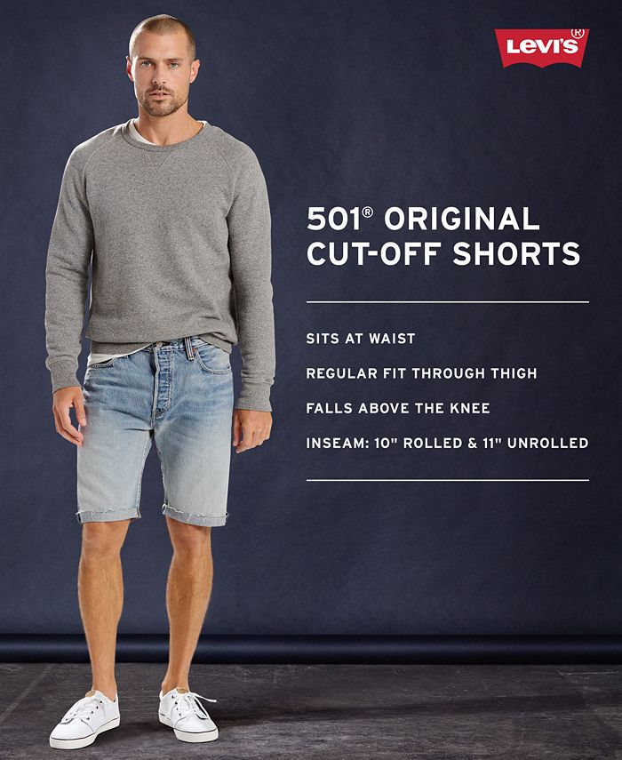 Levi's Men's 511 Slim-Fit Cutoff Ripped Jean Shorts & Reviews - Shorts - Men  - Macy's