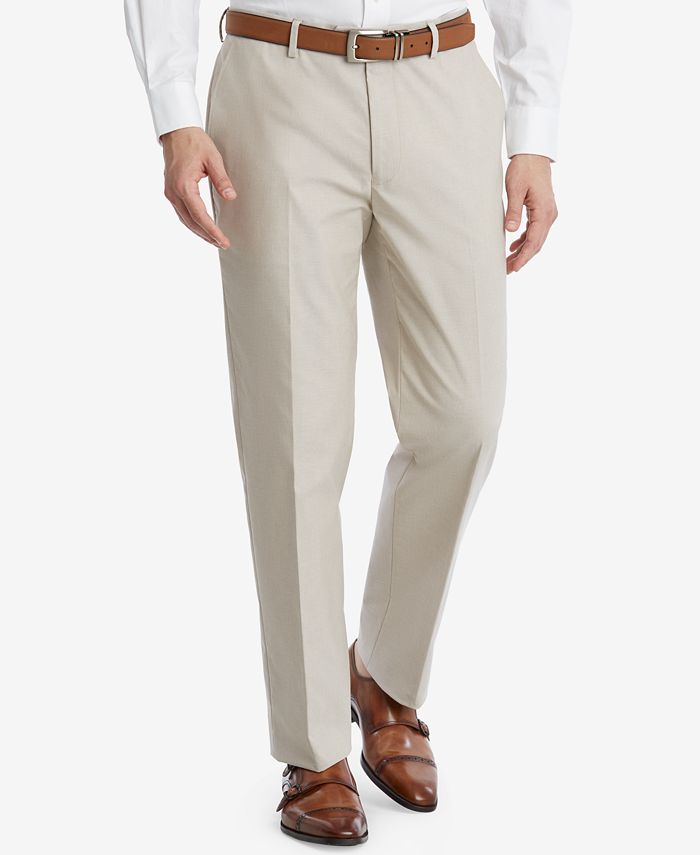 Tommy Hilfiger Men's Modern-Fit TH Flex Stretch Chambray Suit Pants ...