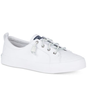 SPERRY WOMEN'S CREST VIBE LEATHER SNEAKERS, CREATED FOR MACY'S WOMEN'S SHOES