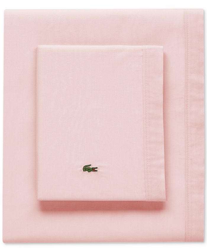 Lacoste Home Lacoste Solid Cotton Percale Twin Sheet Set & Reviews