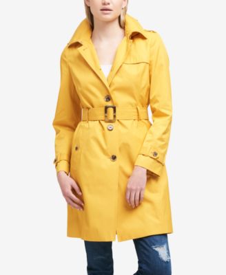 DKNY - Hooded Belted Trench Coat