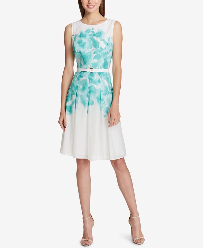 Tommy Hilfiger Floral-Printed A-Line Dress - Macy's