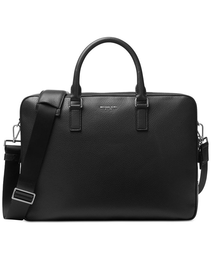 Michael Kors Men's Bryant Large Leather Briefcase - Macy's