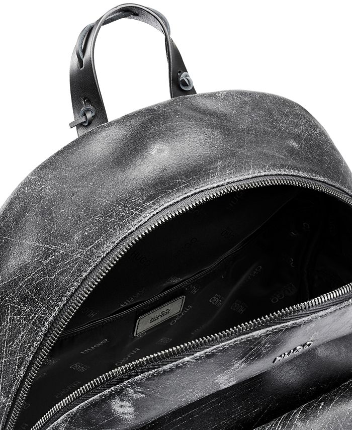 Hugo Boss Men's Abstract Leather Backpack Macy's