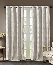 CLOSEOUT! Bentley 50" x 108" Ogee Jacquard Total Blackout Window Panel  
