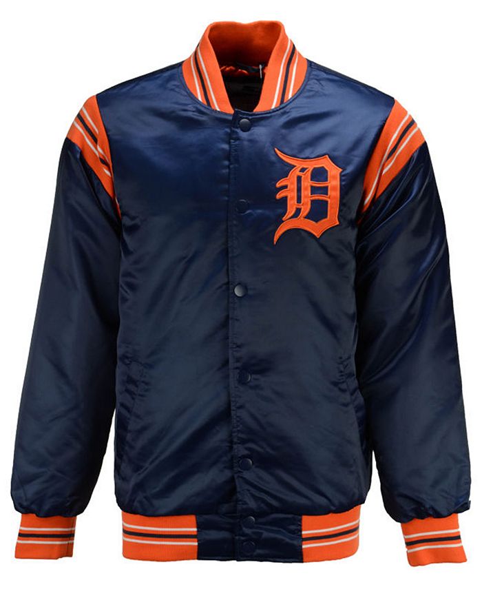 G-III Sports Men's Detroit Tigers Starter Legacy Satin Jacket - Macy's
