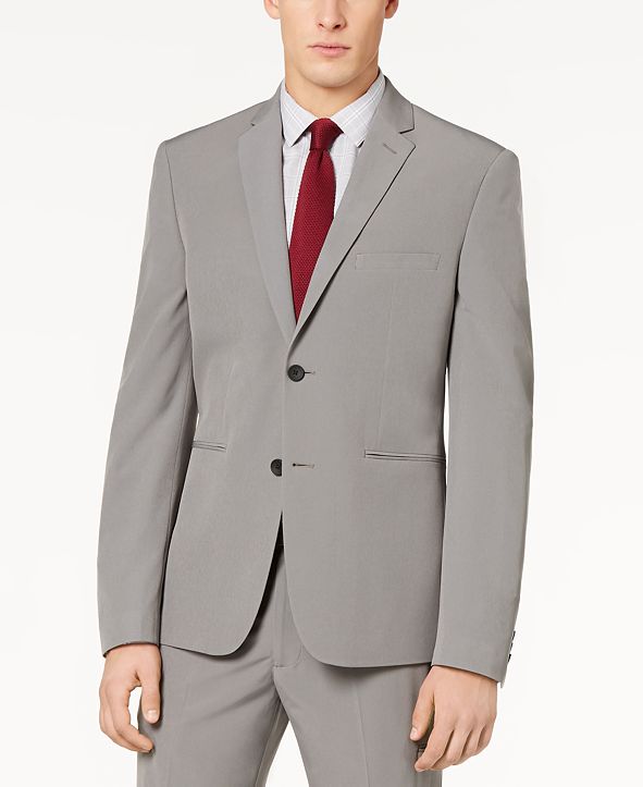 Perry Ellis Premium Men's SlimFit Stretch Tech Suit, Machine Washable